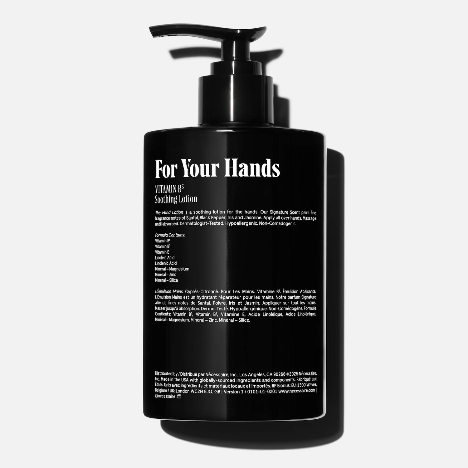 Nonia SELGRACE lotion 黒ボトル The Hand Lotion Santal - Nourishing Hand Lotion With Vitamins and
