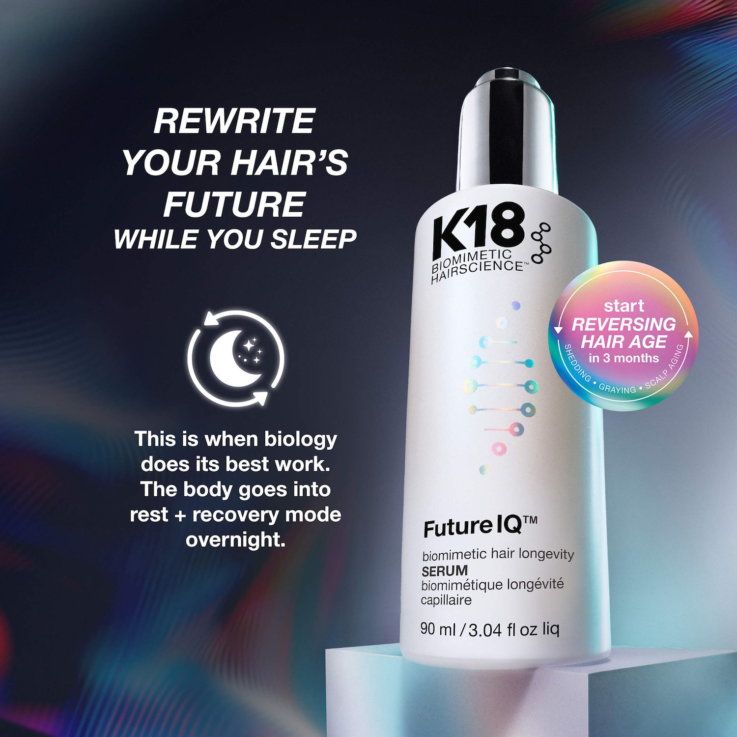 FutureIQ™ Hair Longevity Serum for Graying, Thinning, & Scalp