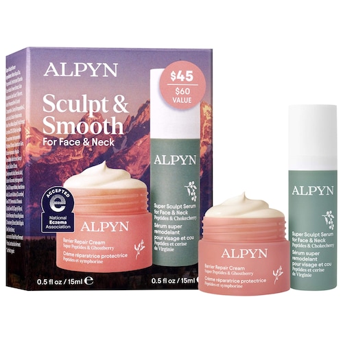 Пептидный набор для упругости и увлажнения лица, шеи и декольте Alpyn Sculpt & Smooth