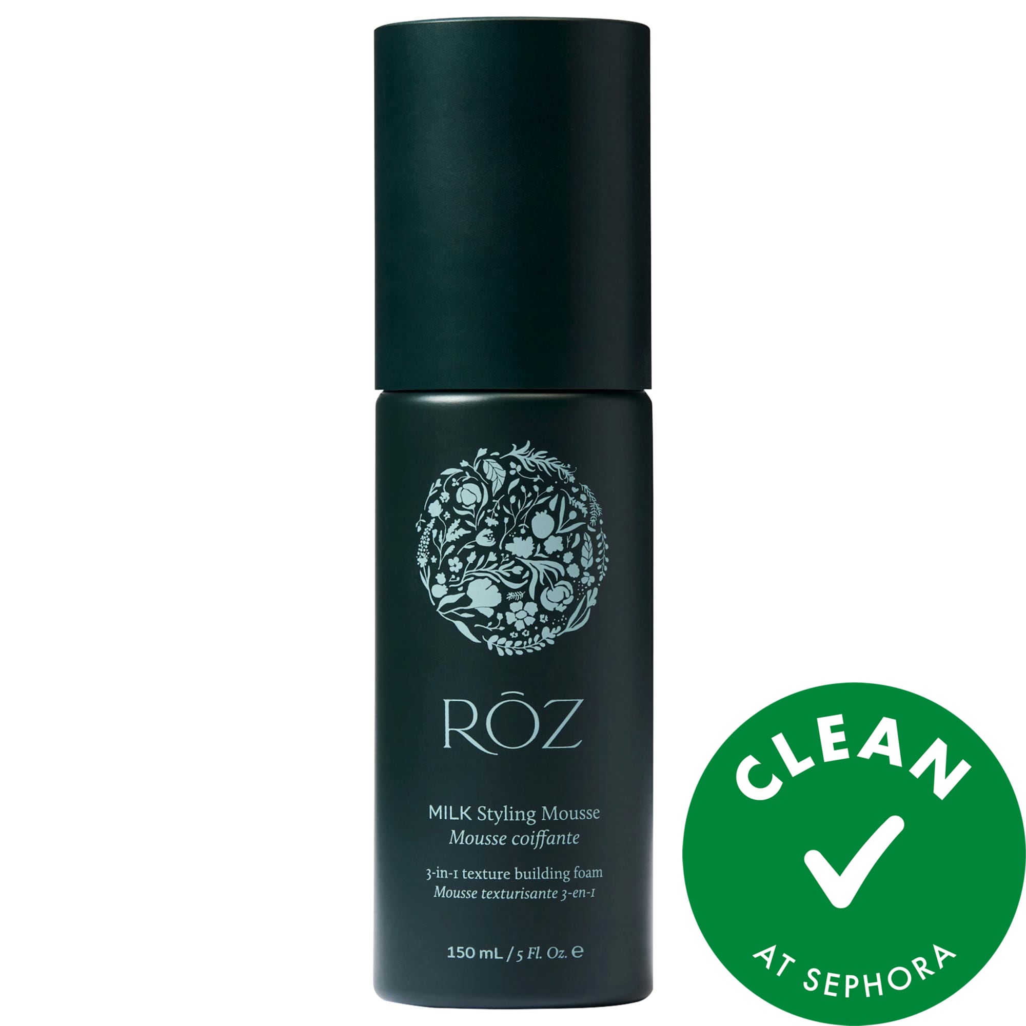 RŌZ Milk Styling Texture Defining Hair Mousse with Heat Protectant 5 oz/150 ml