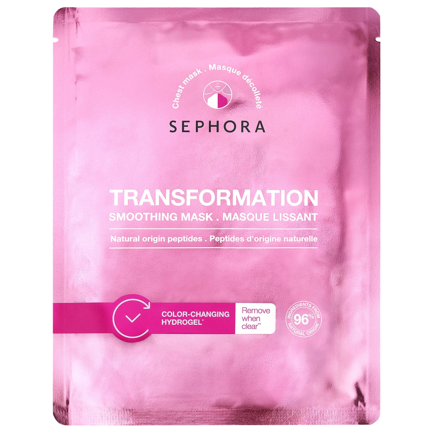 Разглаживающая маска для зоны декольте с пептидами Sephora Collection Transformation — фото 1