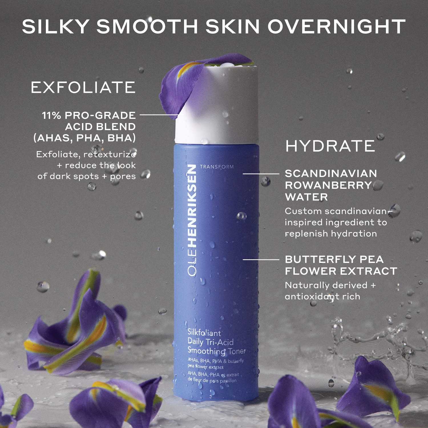 OLEHENRIKSEN Мини-тоник для разглаживания кожи Ole Henriksen Silkfoliant с миндальной кислотой — фото 6