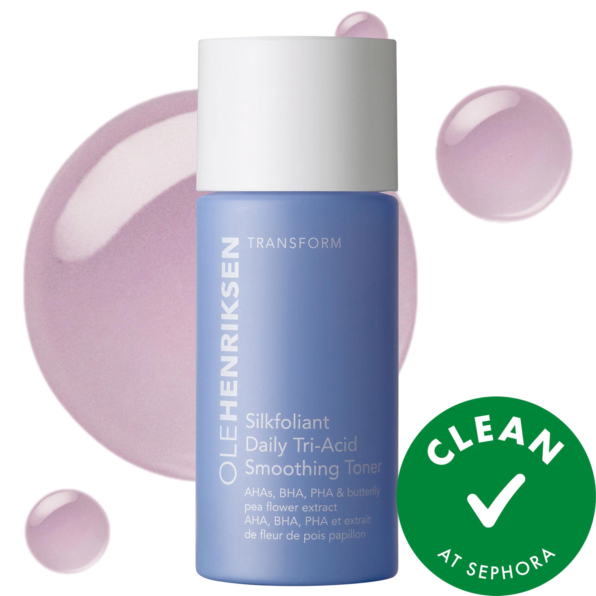OLEHENRIKSEN Mini Silkfoliant Daily Tri-Acid Smoothing Toner with Mandelic Acid 1 oz/30 ml