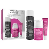 Paula's Choice - Plump + Glow Skincare Trio with 2% BHA & Peptides for Smoother, Firmer Skin