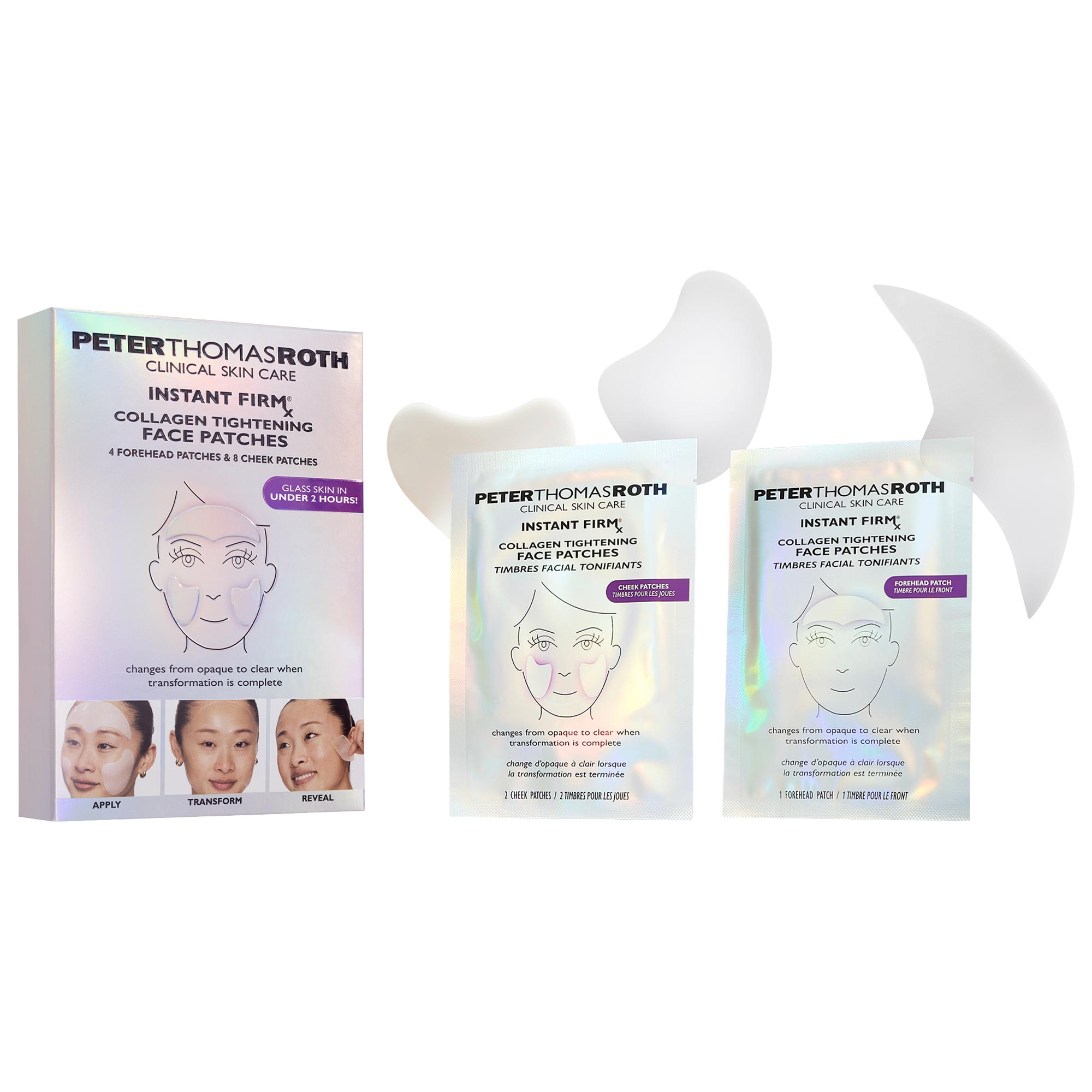 Peter Thomas Roth Instant FIRMx® Collagen Tightening Face Patches for Firming and Anti-Aging 4 face treatments/12 patches