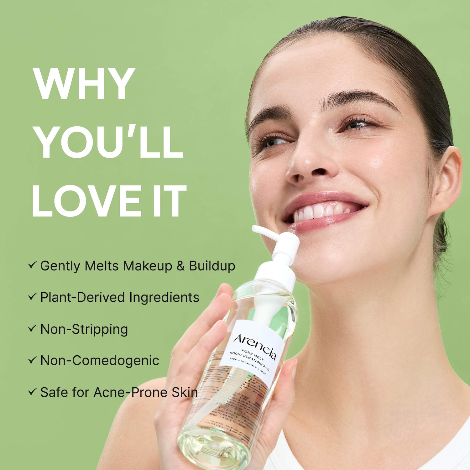 Pore Melt Mochi Non-Comedogenic Cleansing Oil with Cica and