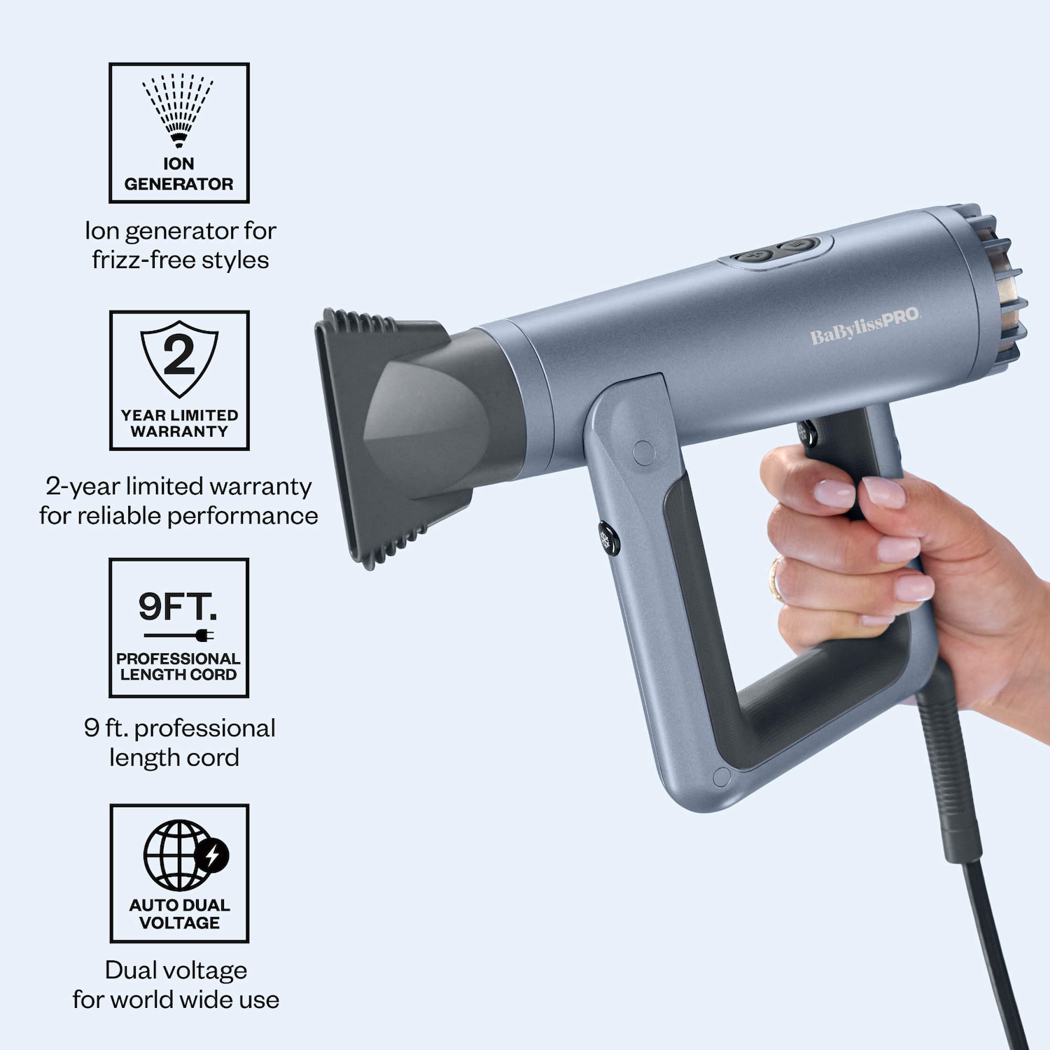 The AirSqaure™️ Hair Dryer - BaBylissPRO | Sephora