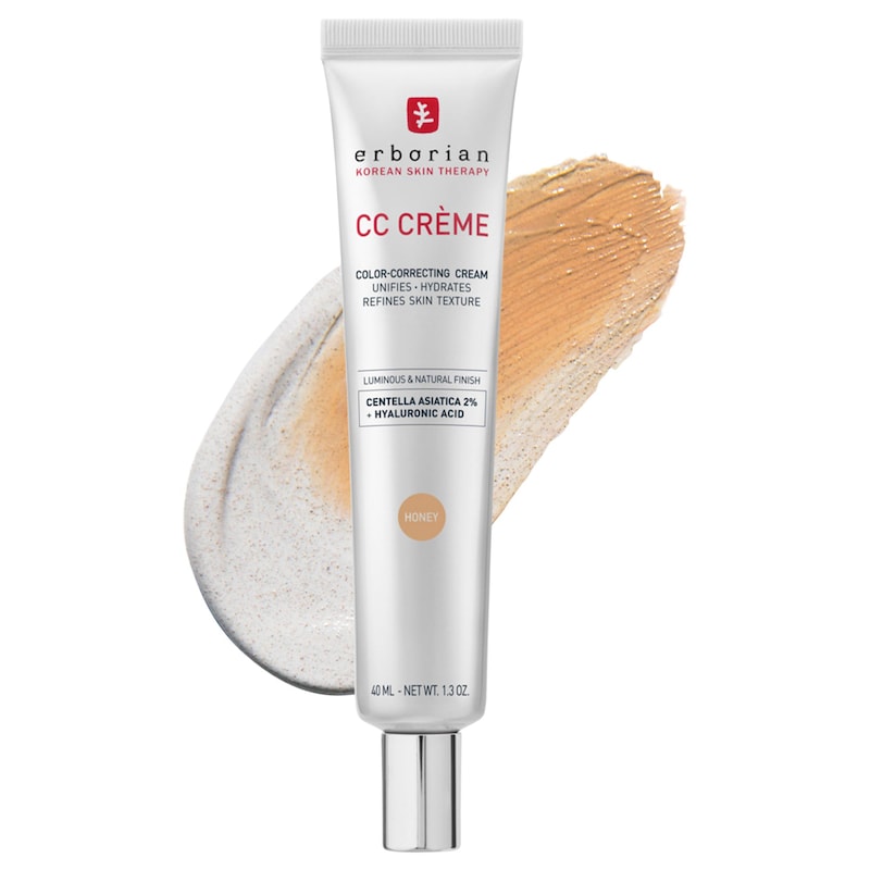 CC Cream Color-Corrector for Natural Luminous Finish with Korean 2% Centella Asiatica Extract and Hyaluronic Acid