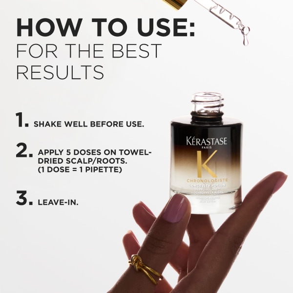 Chronologiste Longevity Scalp Serum for Dry, Thin, Aging Hair - K&