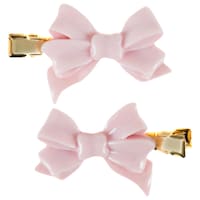 Mane - Mane x Love Shack Fancy Pink Bow Hair Clips