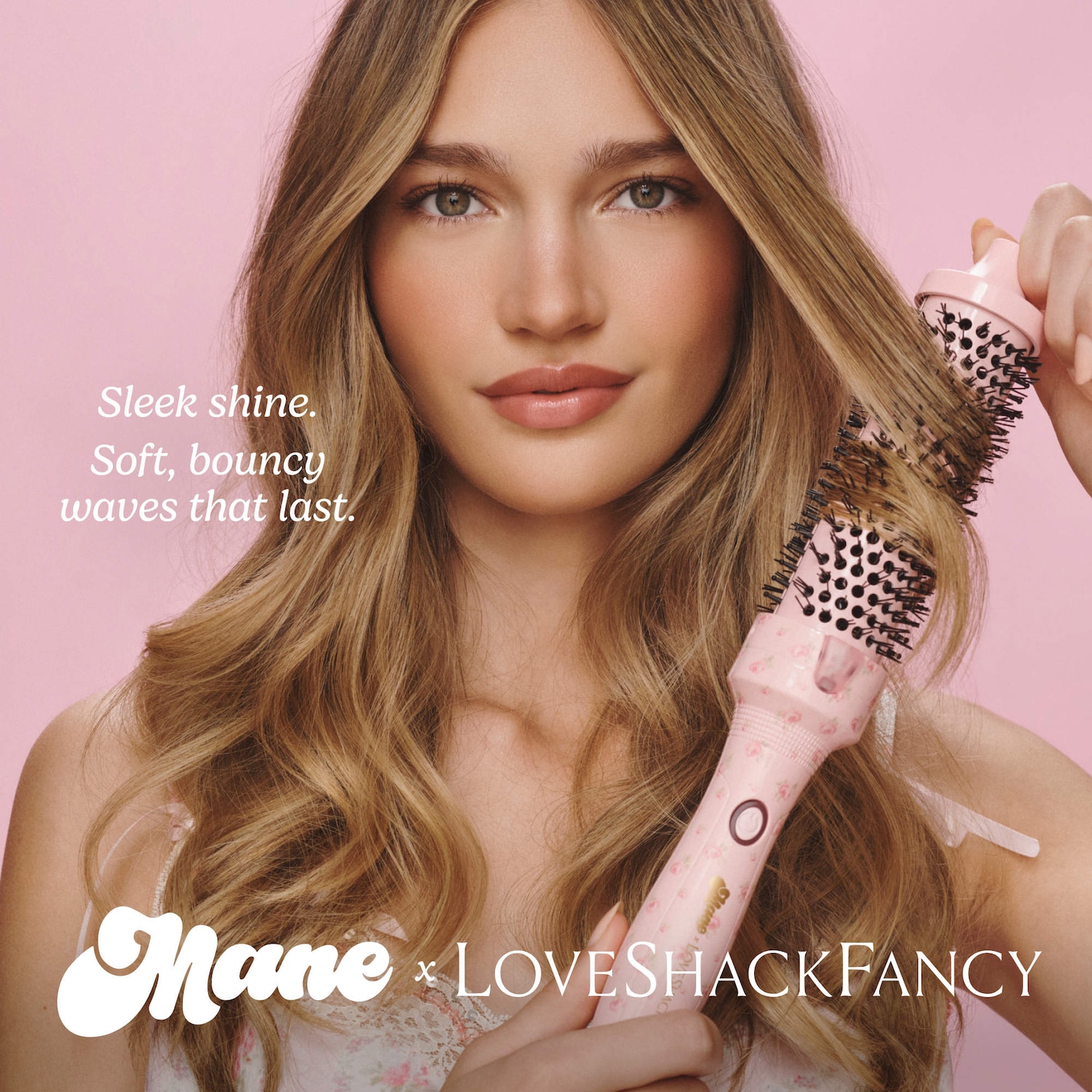 Круглая термощётка для волос Mane x Love Shack Fancy, средняя — фото 4