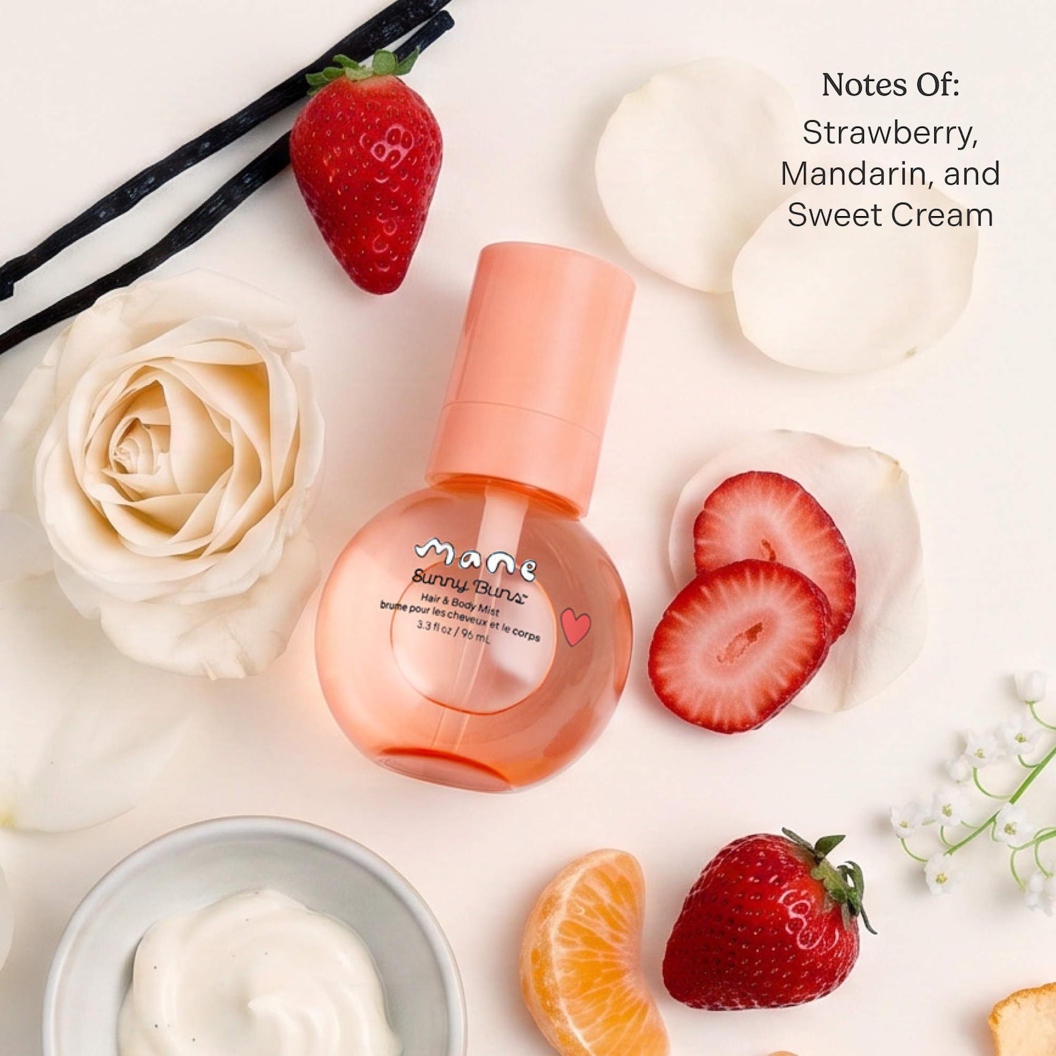 Sunny Buns Hair & Body Fragrance Mist with Strawberry, Mandarin