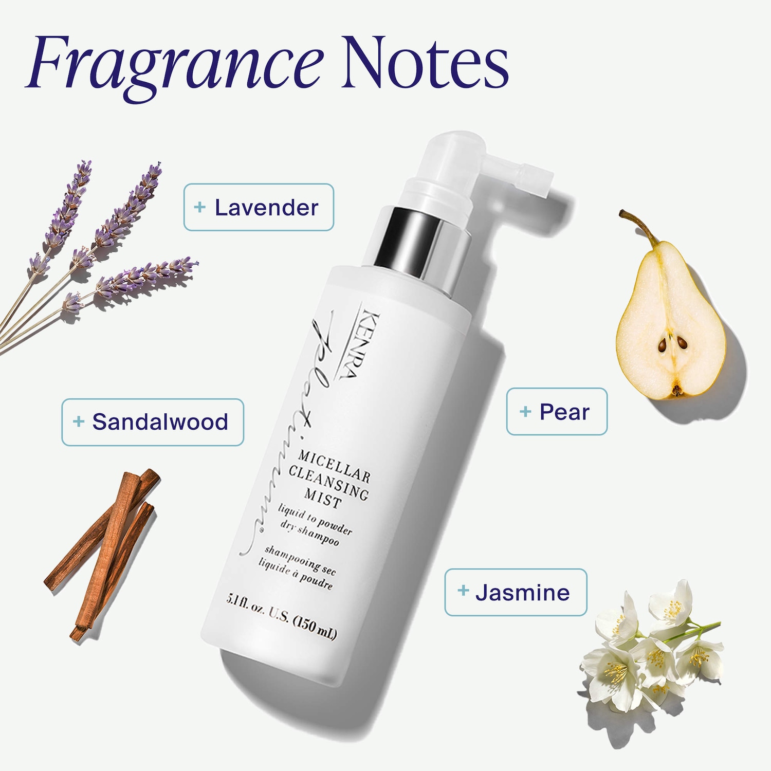 Micellar Cleansing Mist Liquid to Powder Dry Shampoo - Kenra