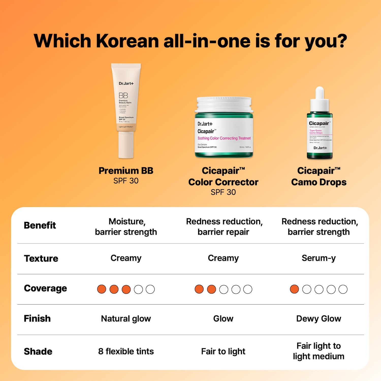 Premium BB All-Day Wear Korean Tinted Moisturizer with SPF 30 - Dr