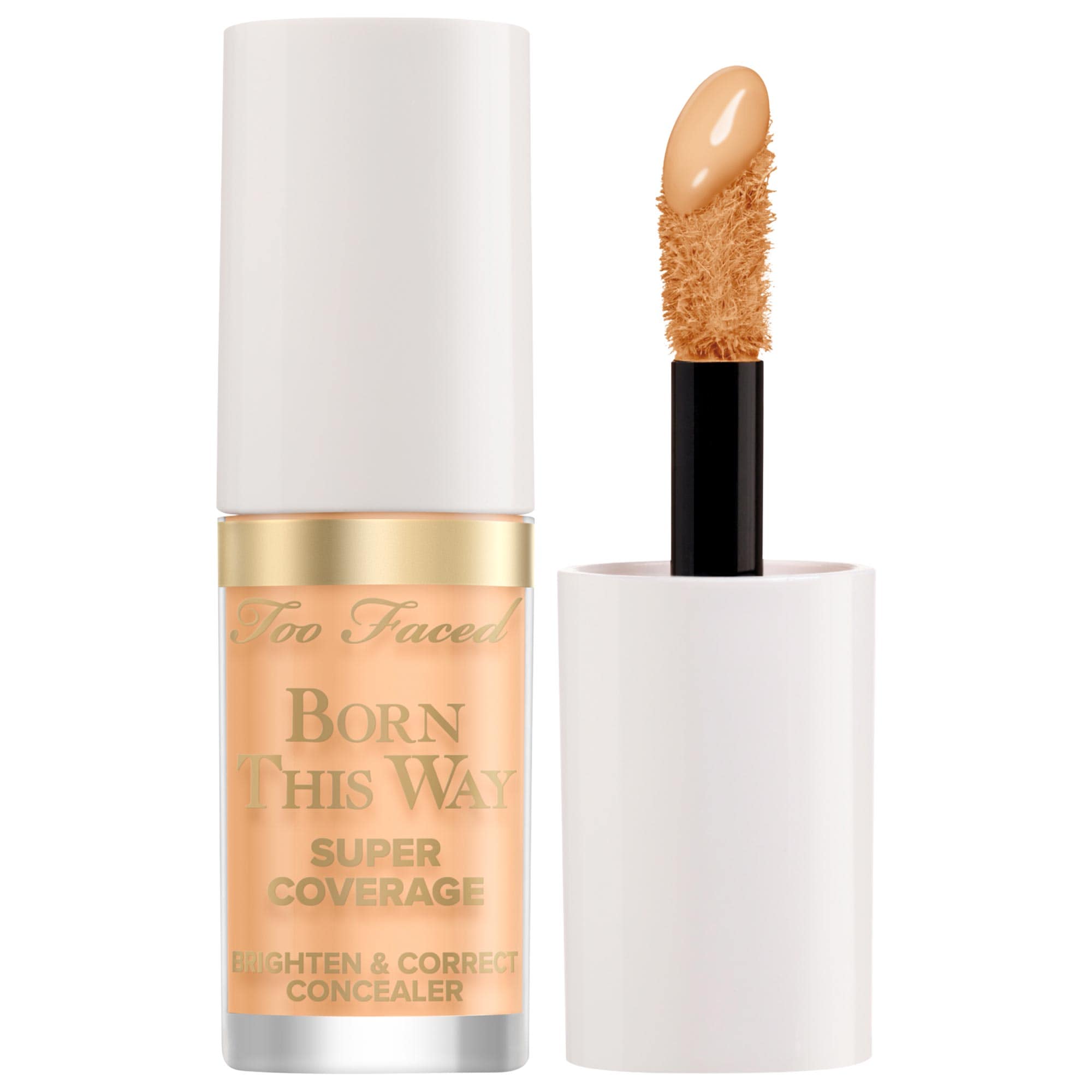 Too Faced Born This Way Super Coverage Brighten & Color Correcting Concealer Warm Peach 0.06 oz/2 mL