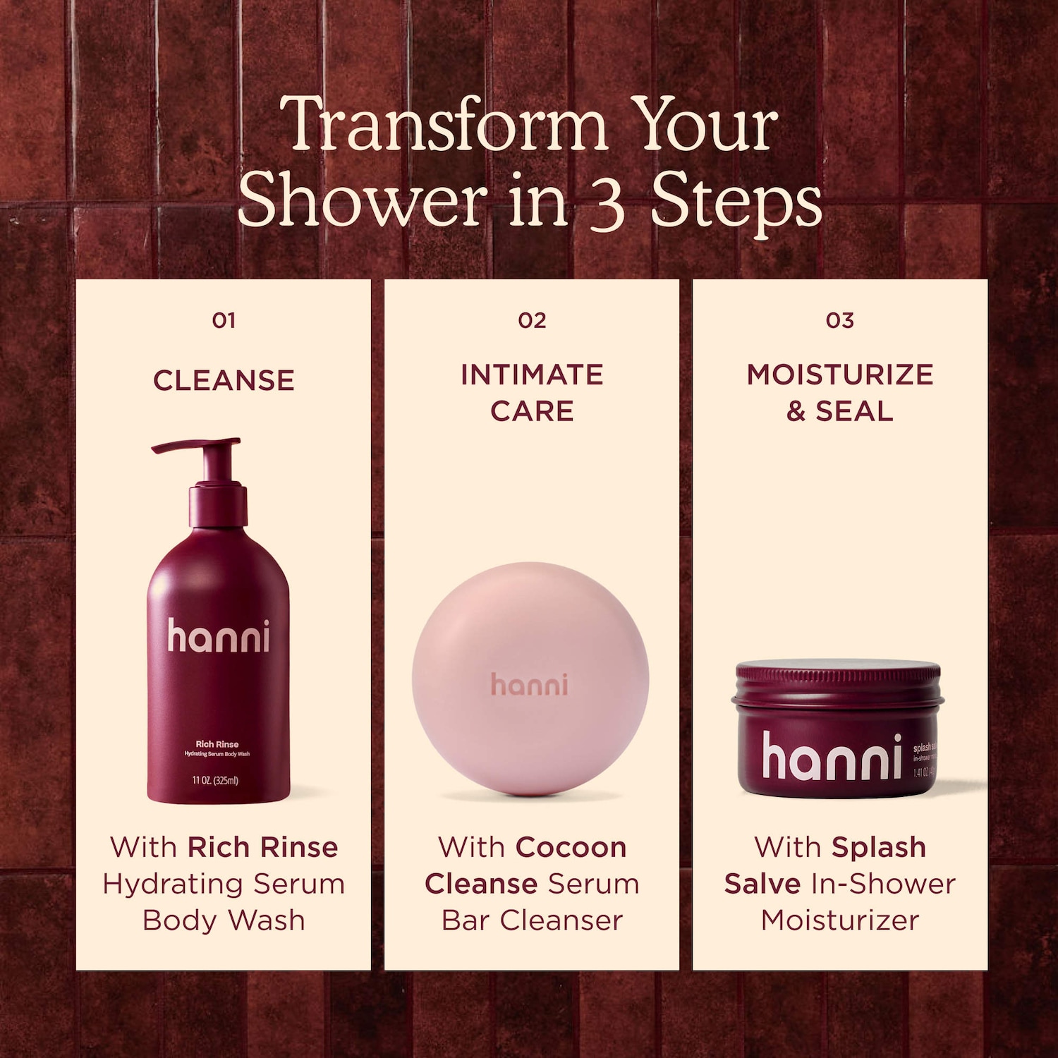 Mini Splash Salve In-Shower Body Moisture Treatment - Hanni | Sephora