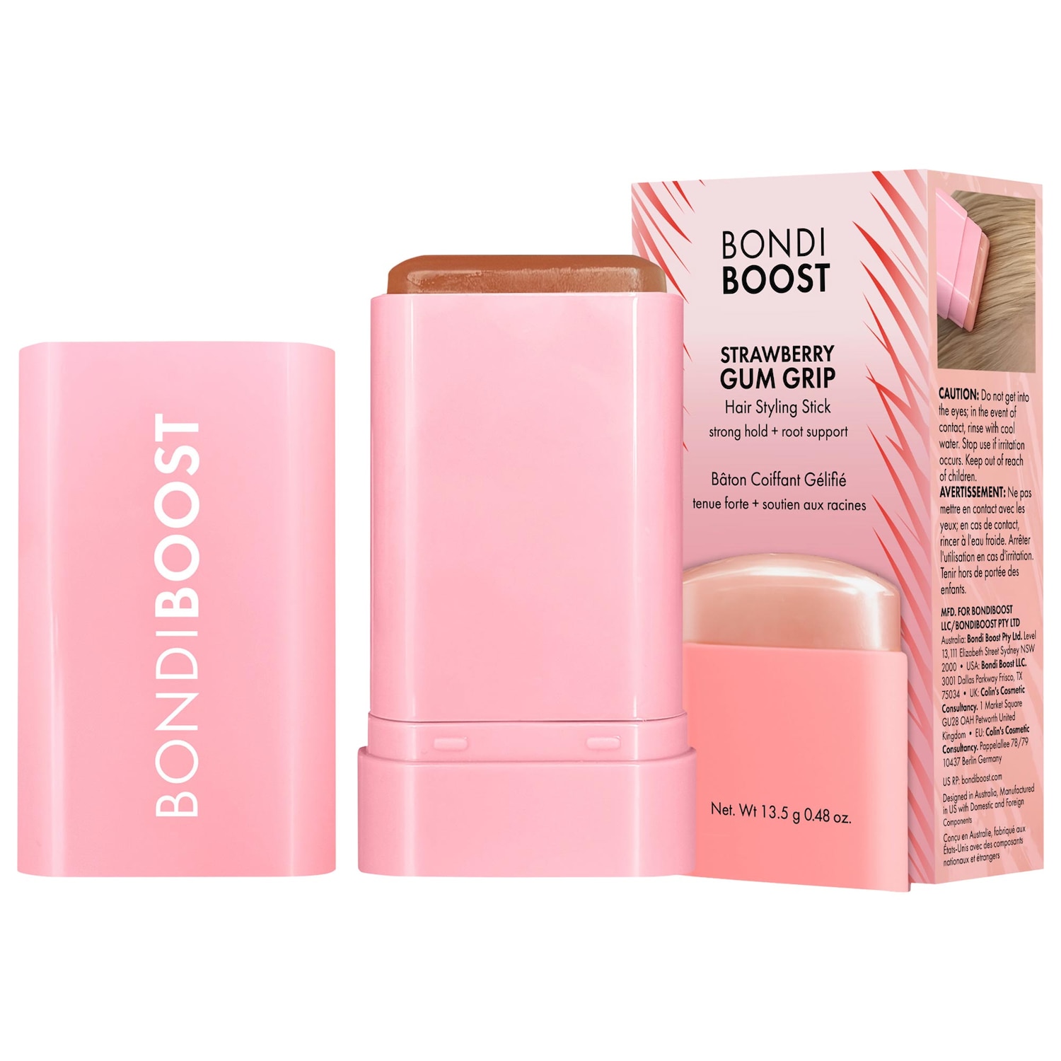 Клубничная паста для гладкой зачёсанной укладки BondiBoost Gum Grip — фото 1