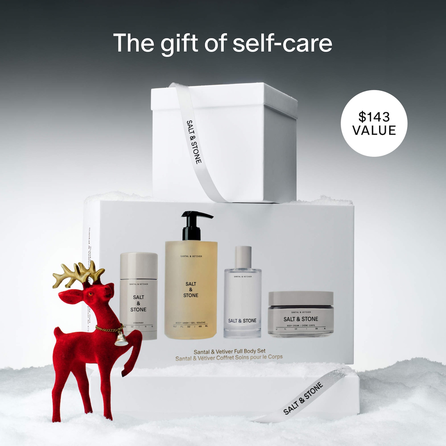 Праздничный подарочный набор для тела Salt & Stone Santal & Vetiver — фото 4