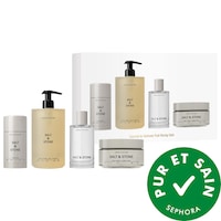 Salt & Stone - Ensemble-cadeau d’essentiels pour le corps des Fêtes au santal et vétiver