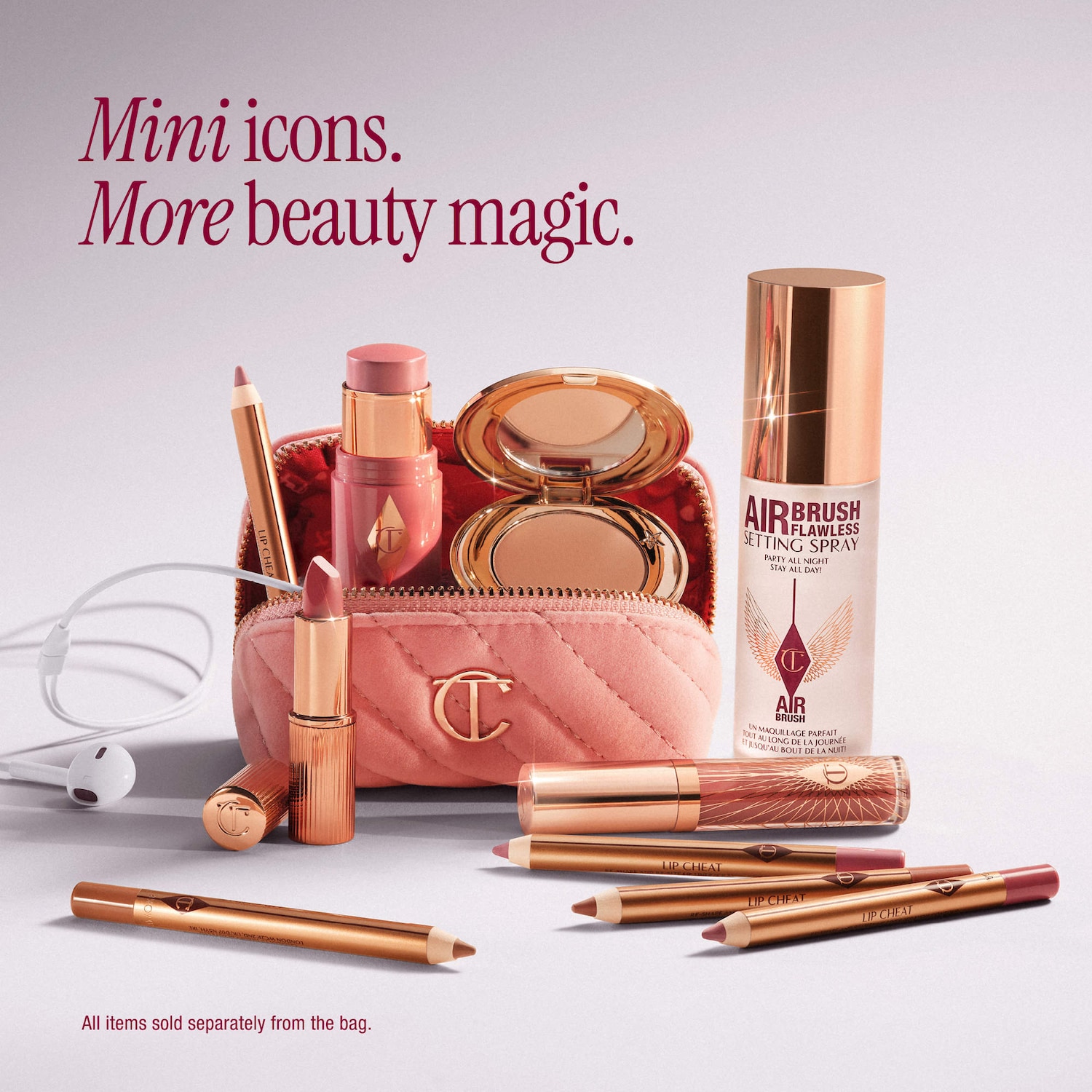 Mini Pillow Talk Makeup Charm Bag - Charlotte Tilbury | Sephora