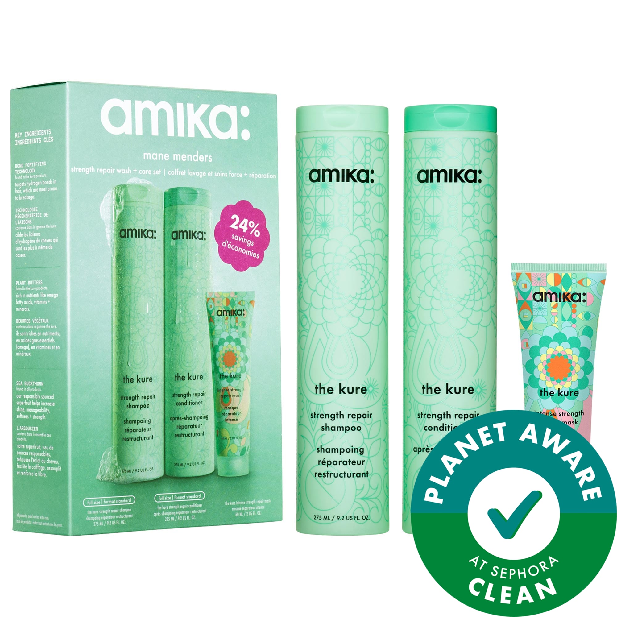 Mane Menders Strength Repair Wash + Care Value Set - Image 1