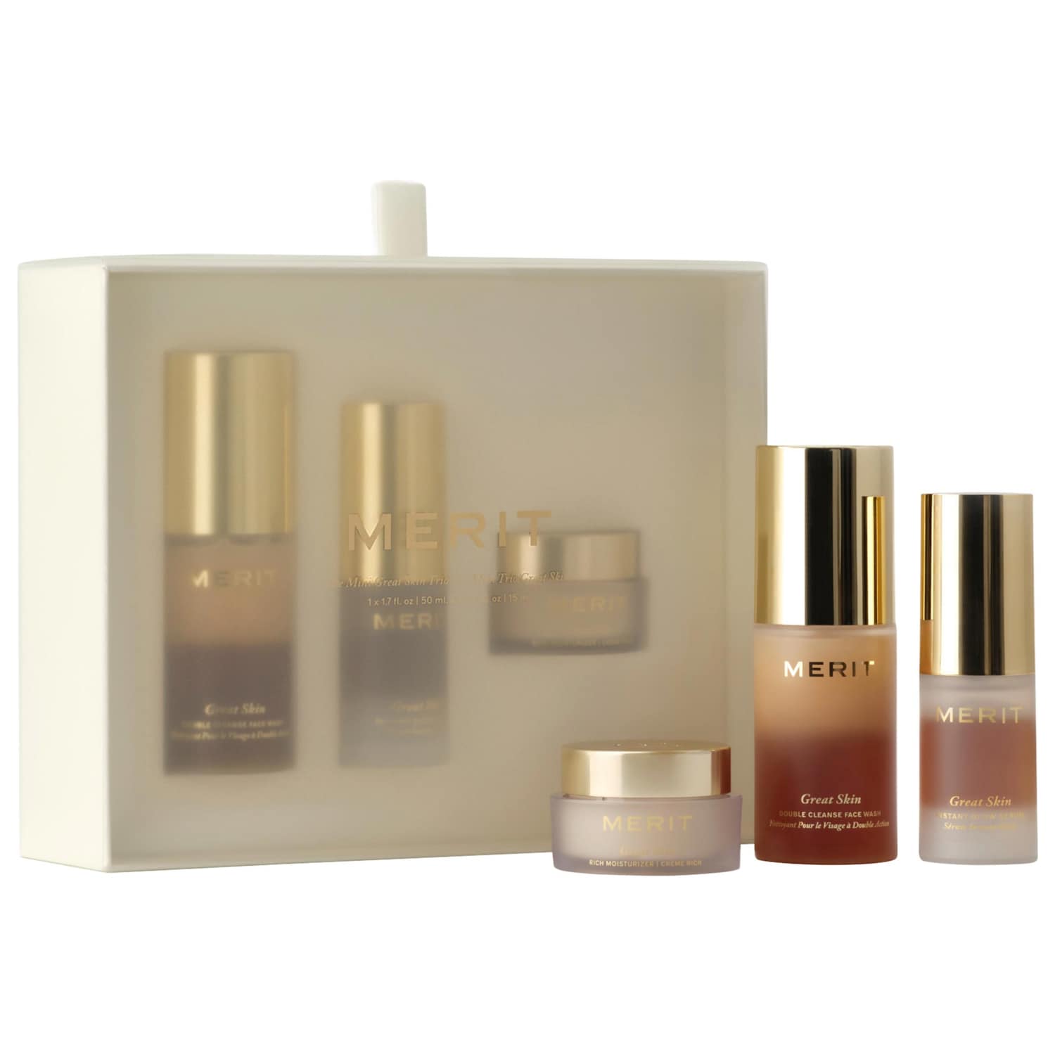 Мини-набор для ухода за кожей Merit Great Skin Skincare Essentials — фото 1