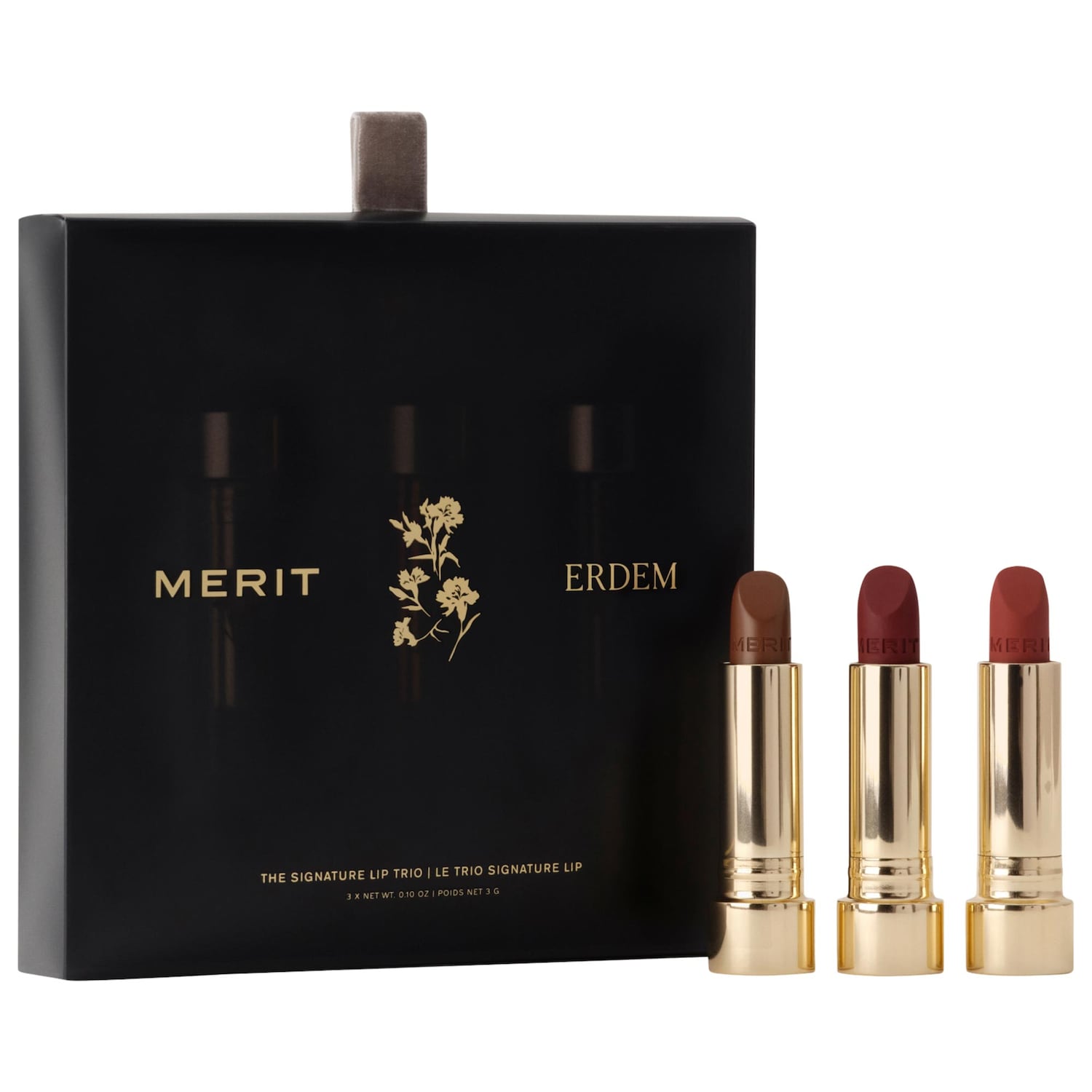 Подарочный набор для губ Merit x Erdem Signature