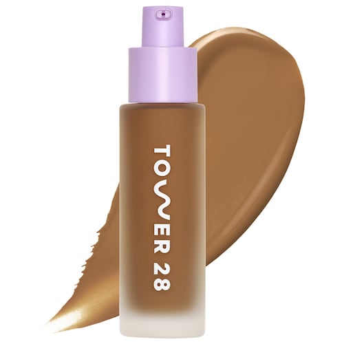 Тональная сыворотка некомедогенная среднего наращиваемого покрытия Tower 28 Beauty Swipe
