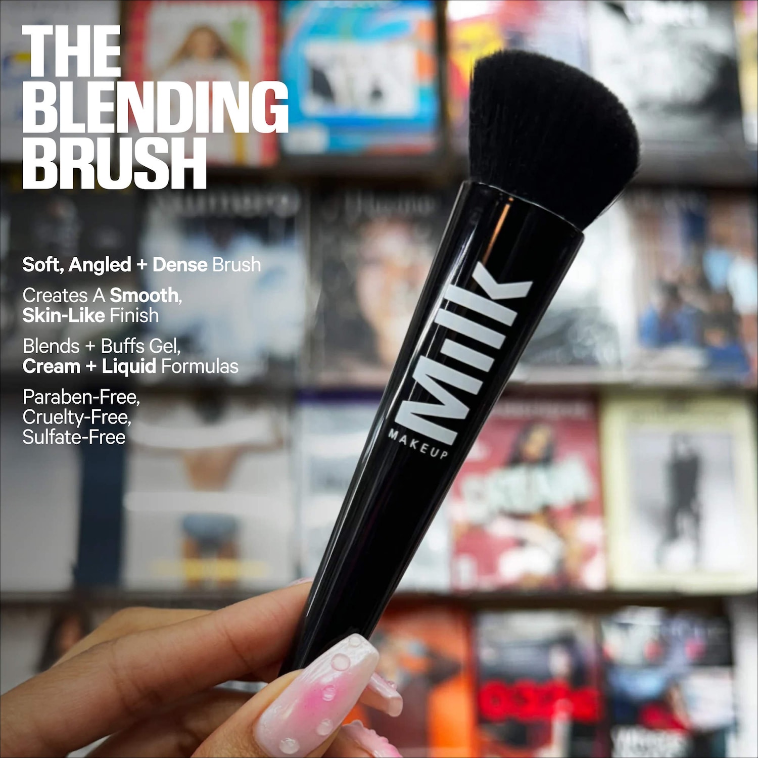 Кисть для жидких и кремовых текстур Milk Makeup The Liquid and Cream Blending Brush — фото 2
