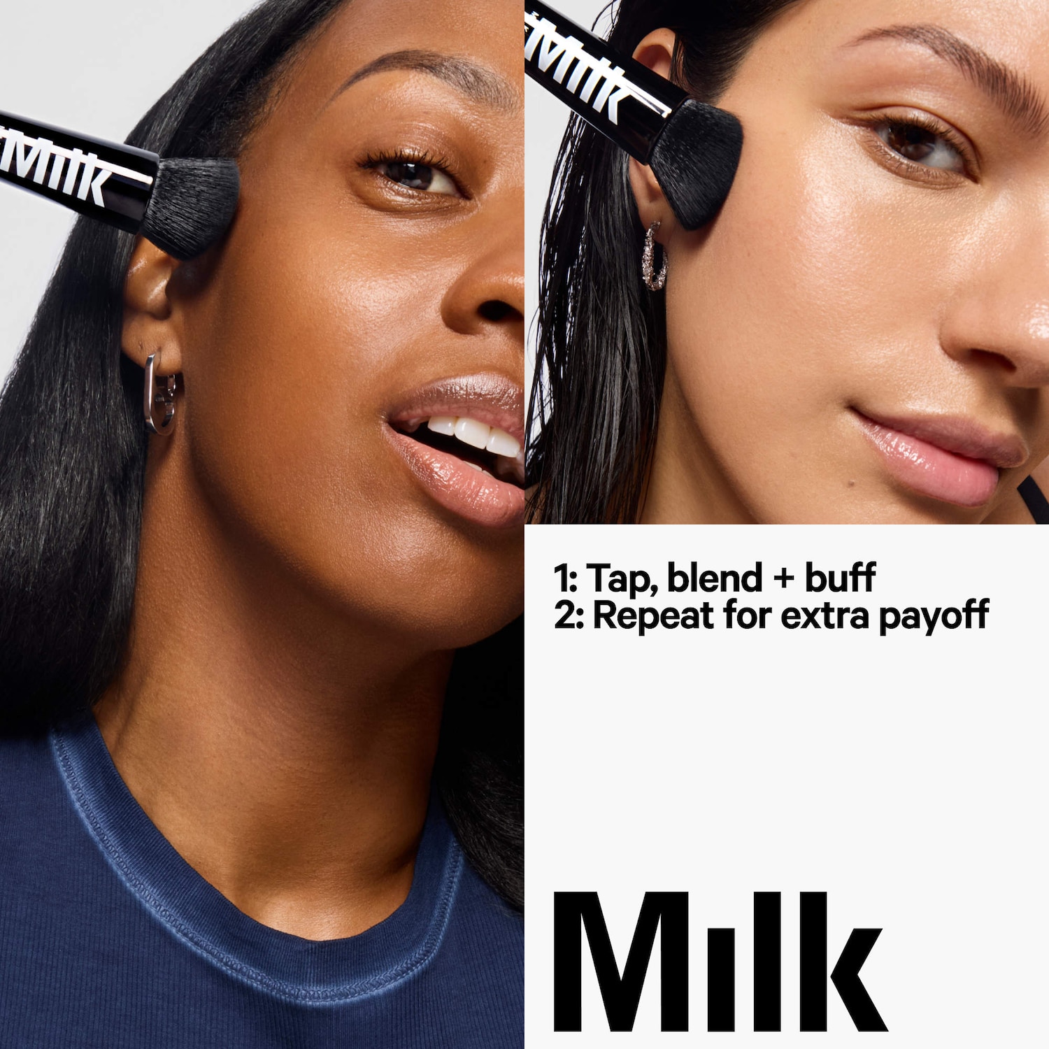 Кисть для жидких и кремовых текстур Milk Makeup The Liquid and Cream Blending Brush — фото 3