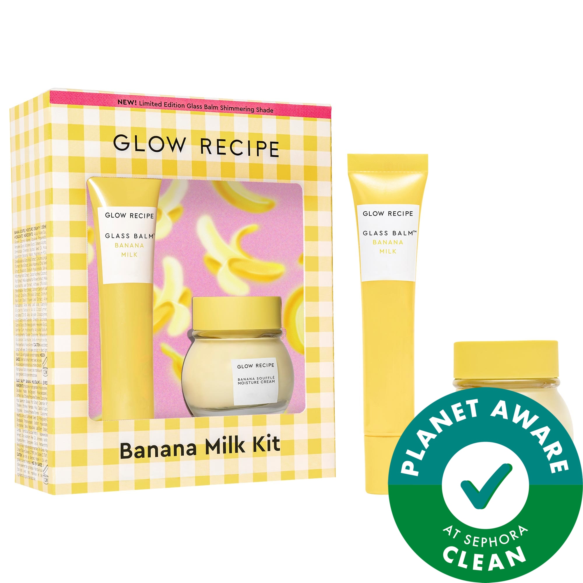 Glow Recipe Banana Moisturizing Cream & Shimmer Lip Treatment Duo