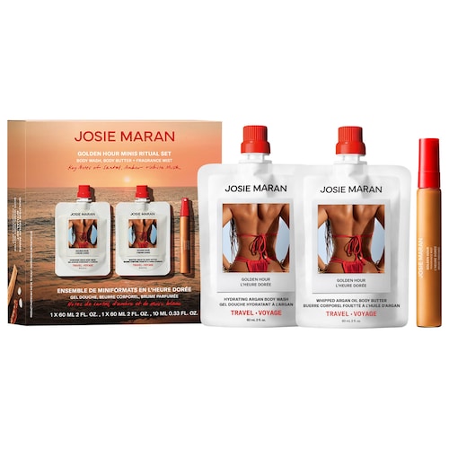 Подарочный мини-набор для увлажнения тела Josie Maran Golden Hour