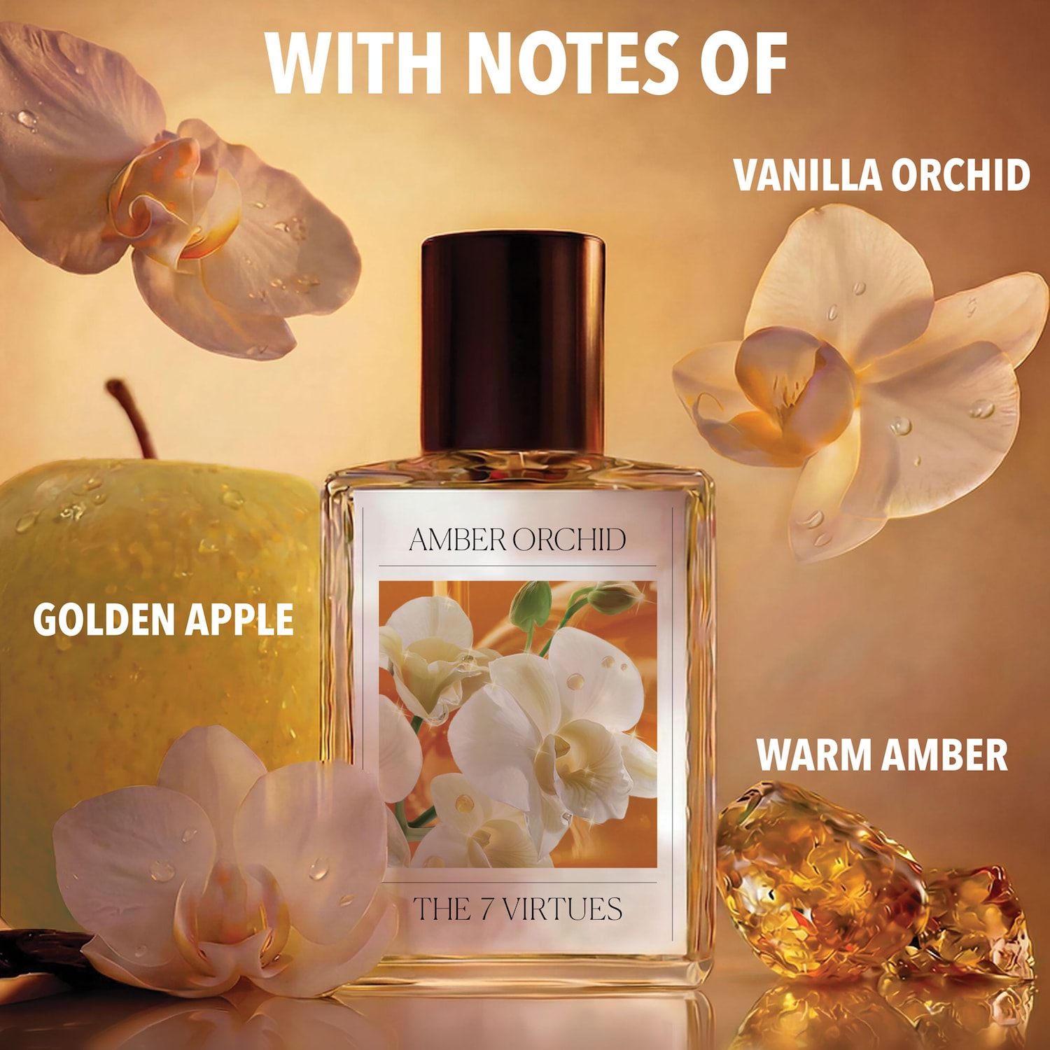 Amber Orchid Eau de Parfum with Creamy Sandalwood Travel Spray