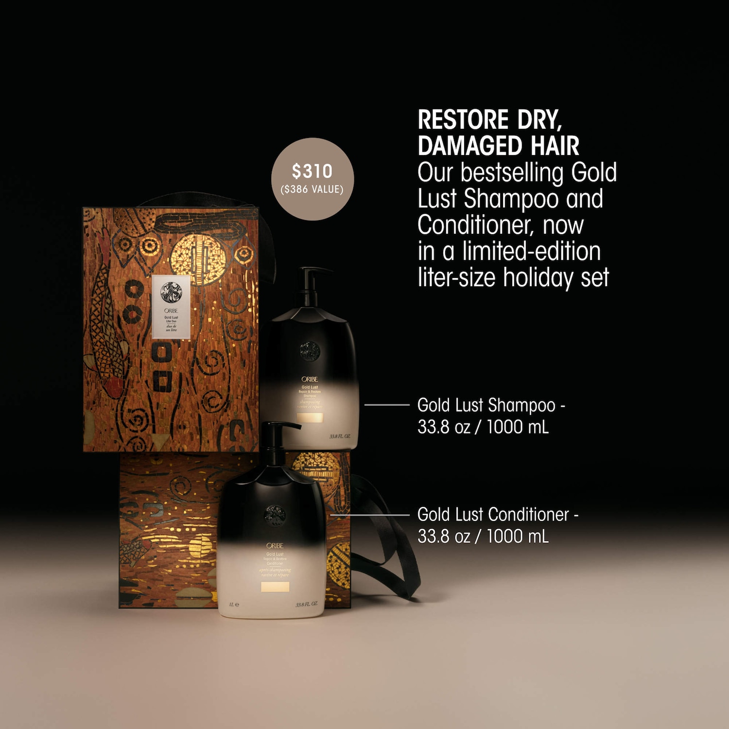 Gold Lust Shampoo and Conditioner Liter Duo Gift Set - Oribe | Sephora