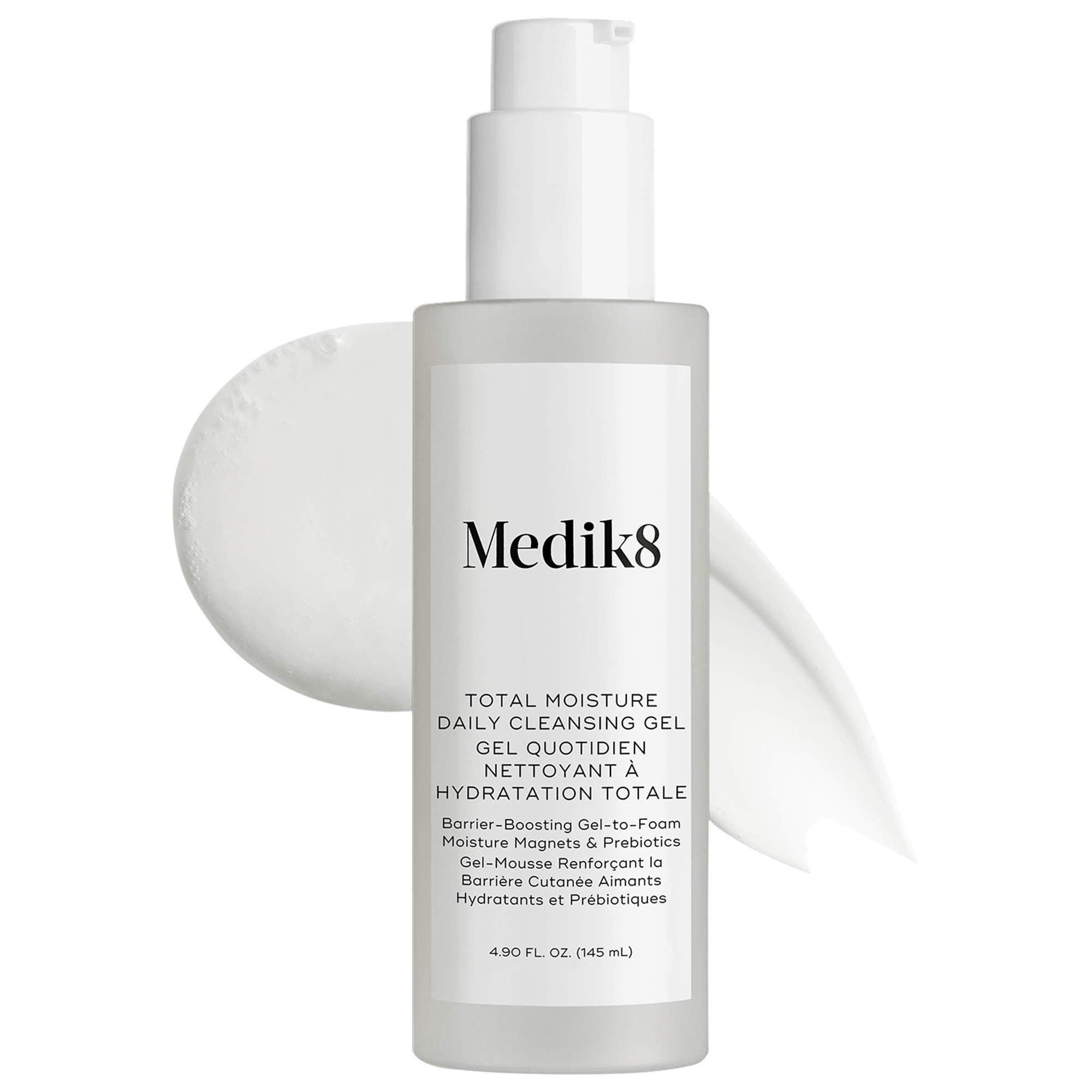 Medik8 Total Moisture Daily Hydrating Cleansing Gel For Barrier & Microbiome Support 4.9 Oz/145 ml