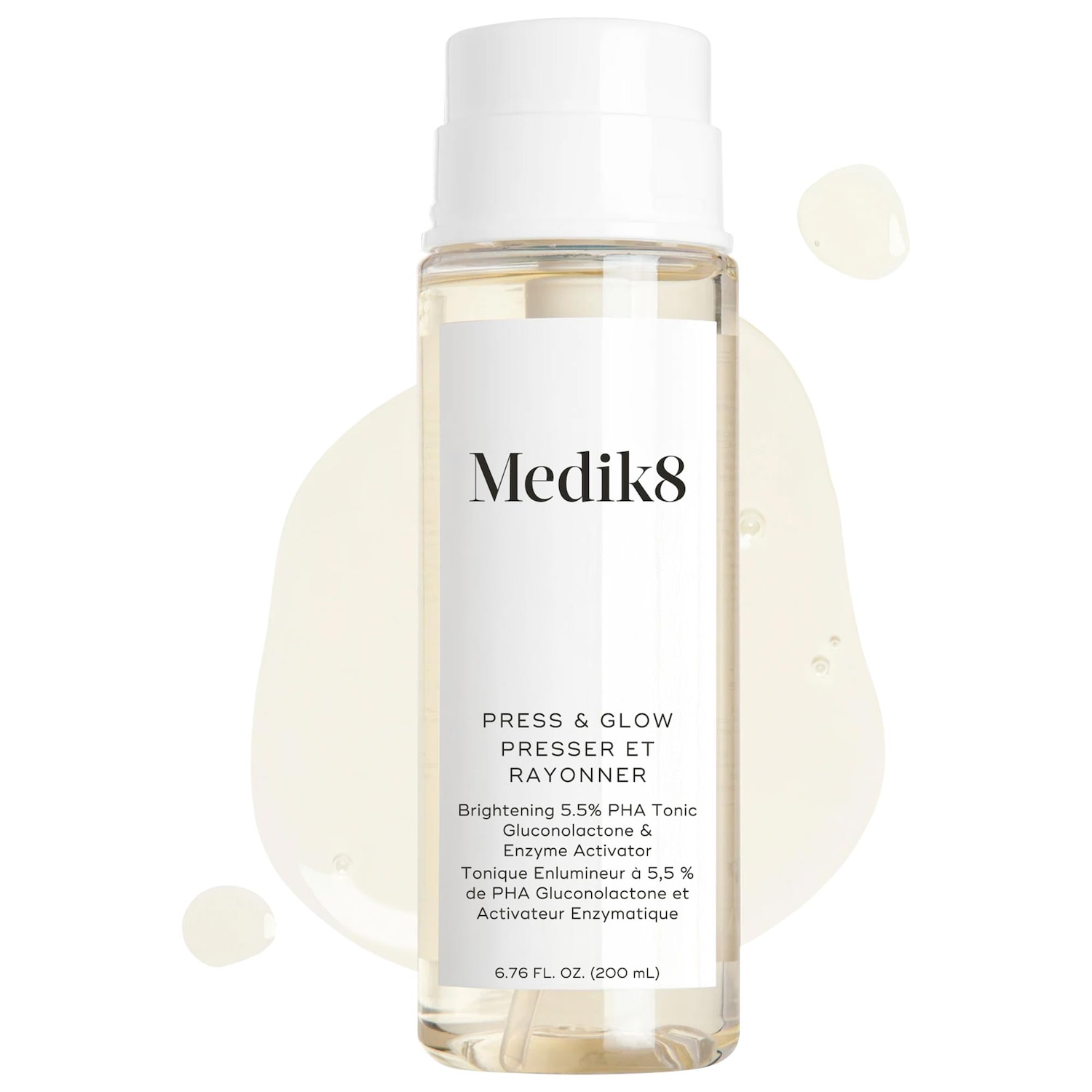 Мягкий ежедневный отшелушивающий PHA-тонер Medik8 Press & Glow — фото 1