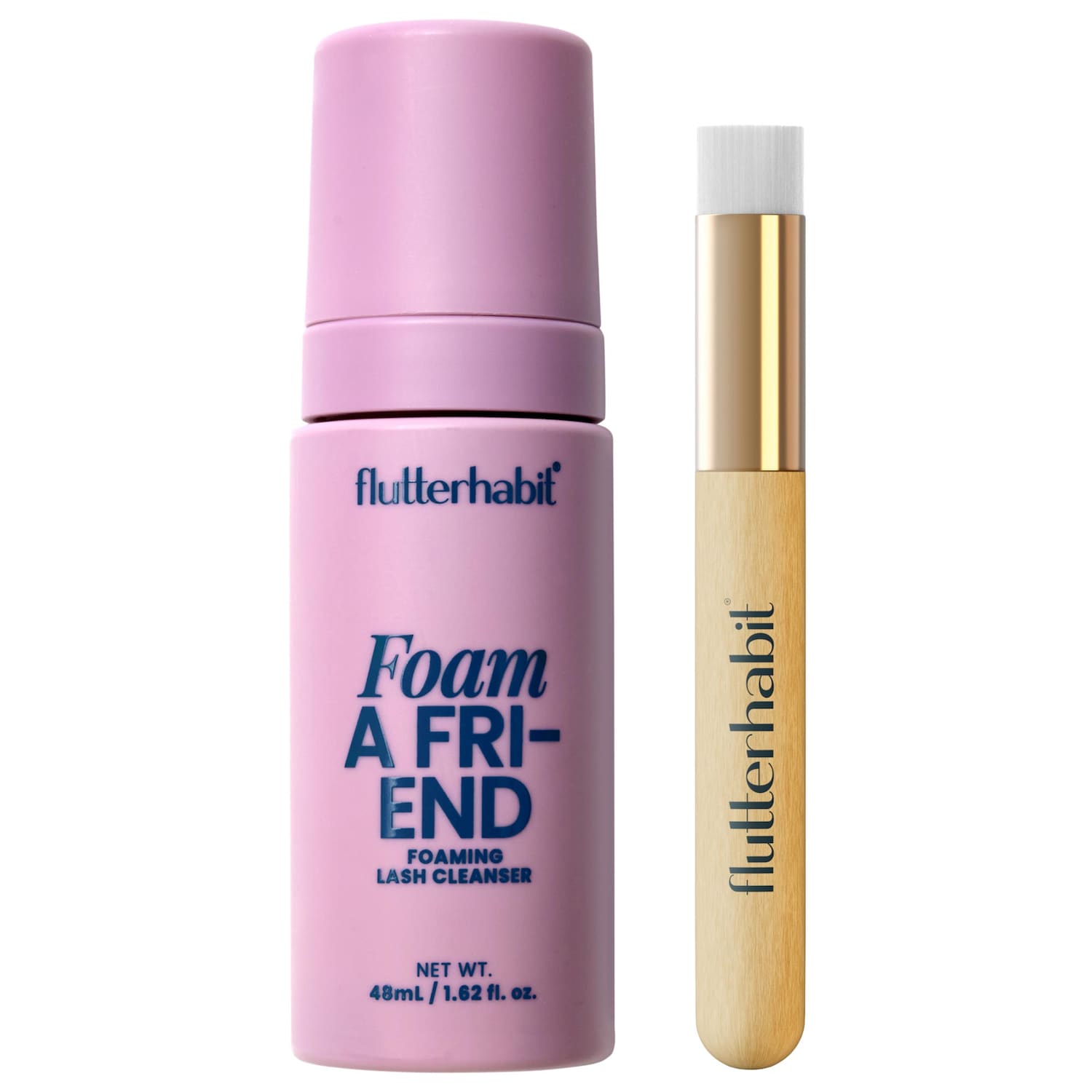 Пенка для очищения ресниц с щёточкой FlutterHabit Foam a Friend — фото 1