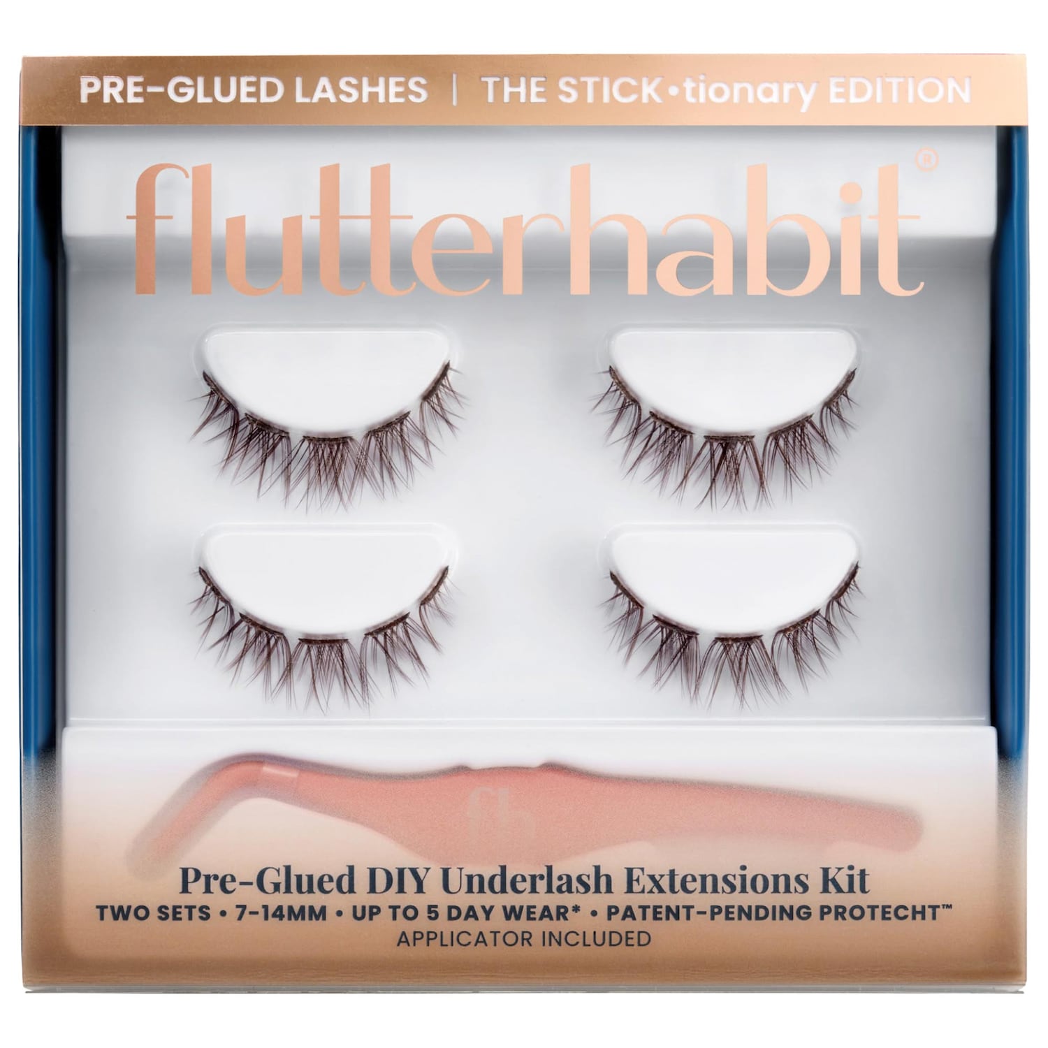 Набор накладных ресниц с клеем FlutterHabit, до 5 дней носки — фото 1