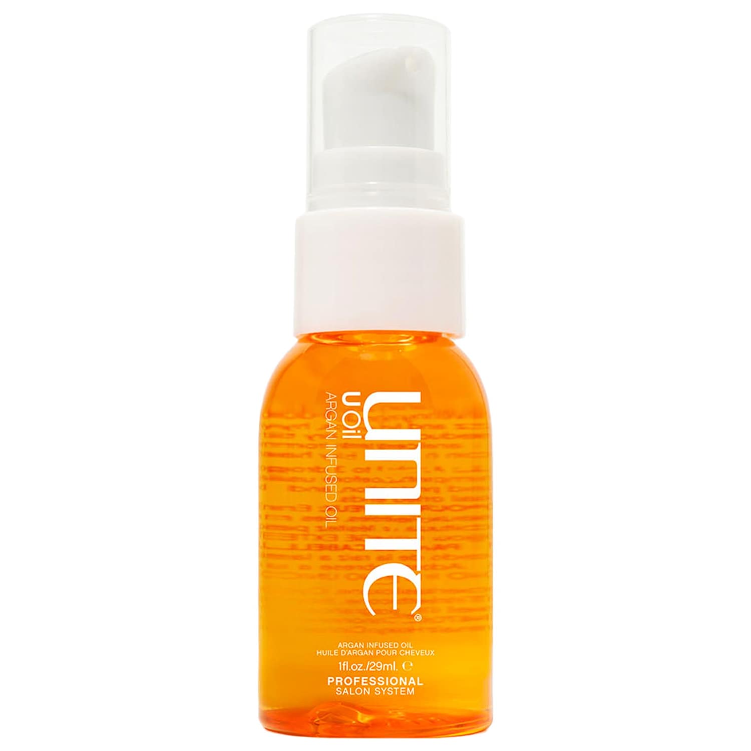 Мини-масло для волос Unite Hair U Oil с аргановым маслом для блеска — фото 1