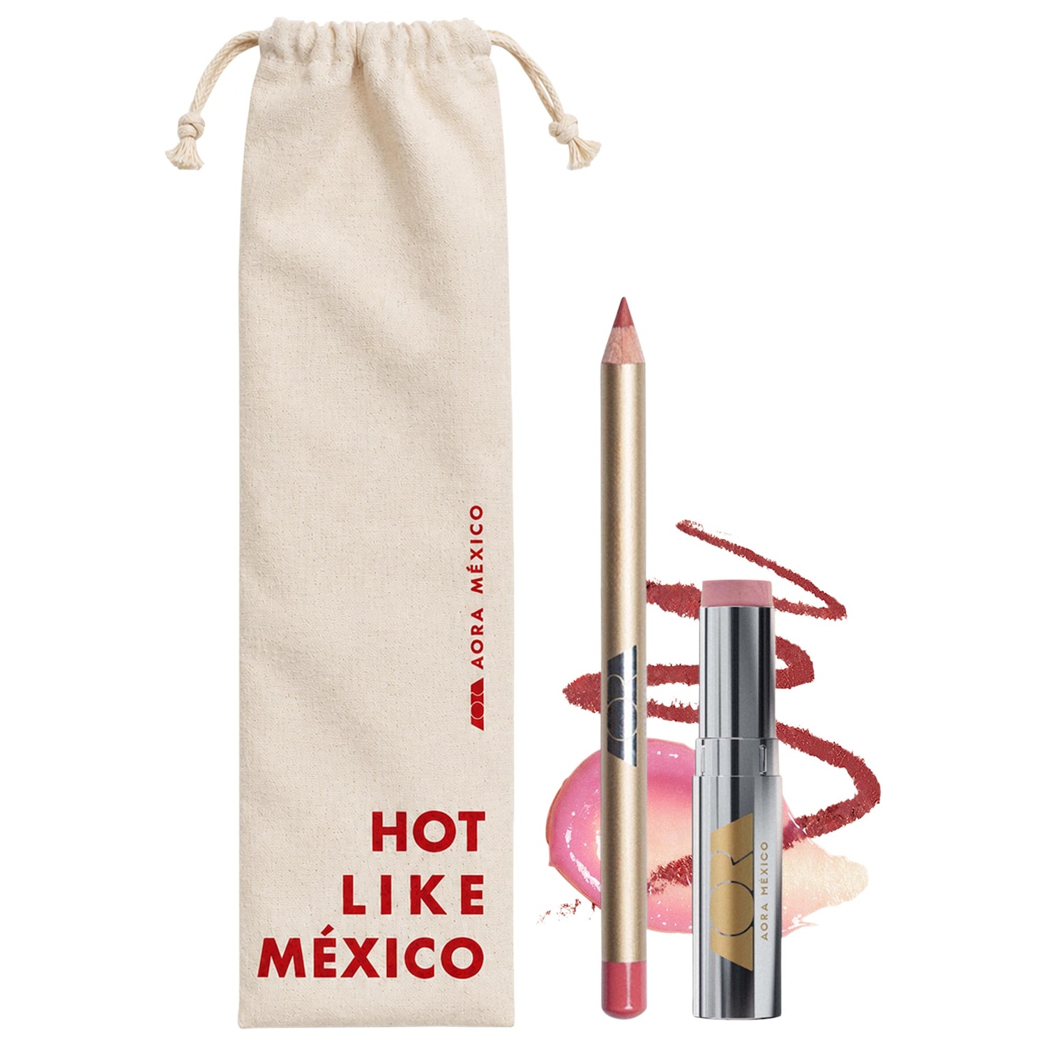 Дуэт Aora México: твёрдая сыворотка для губ Acaríciame и стойкий карандаш Háblame — фото 1