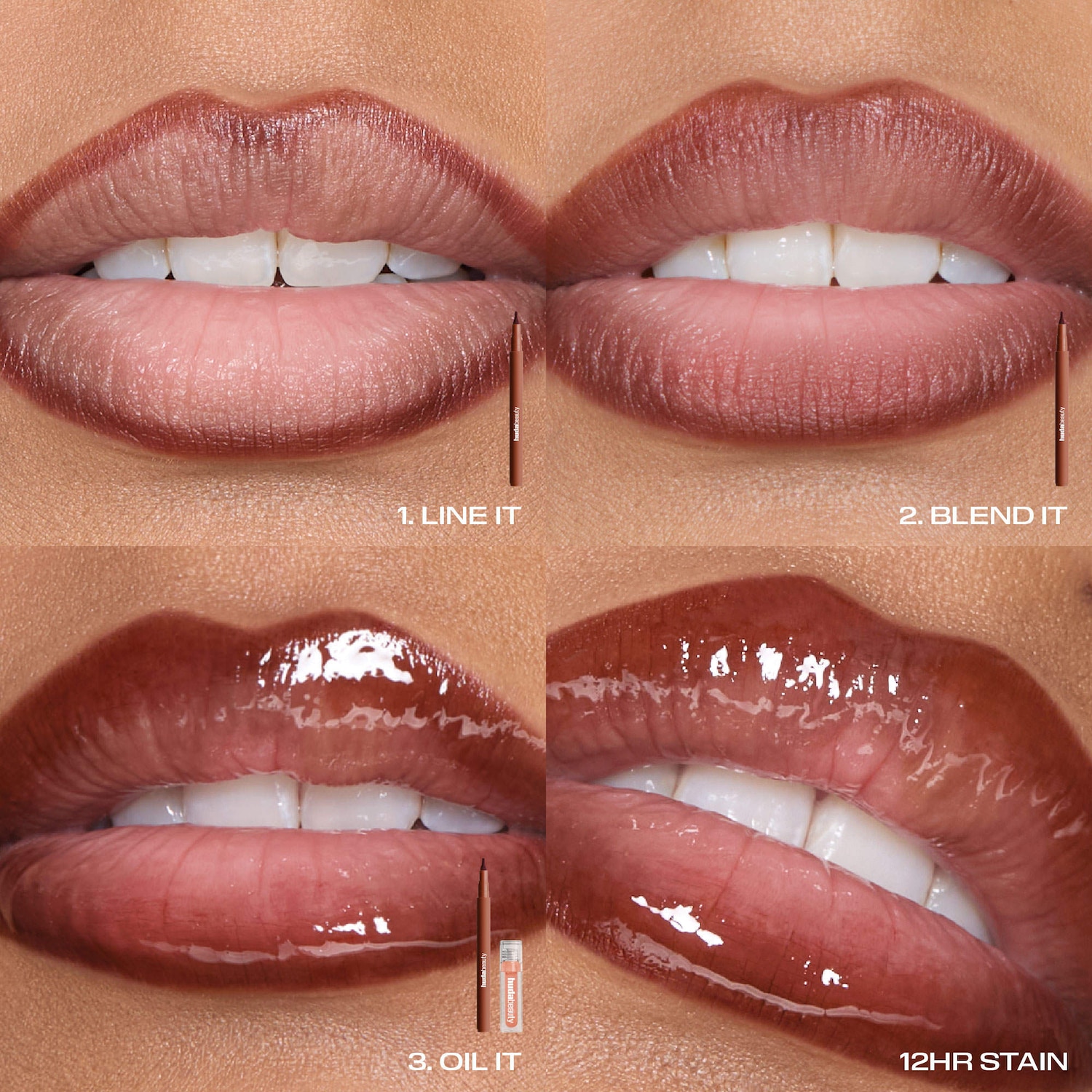 Kiss Me Lip Contour Stain and Lip Jelly Gift Set - HUDA BEAUTY
