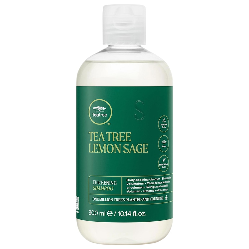 Tea Tree Lemon Sage Thickening Shampoo for Volumizing Fine Hair