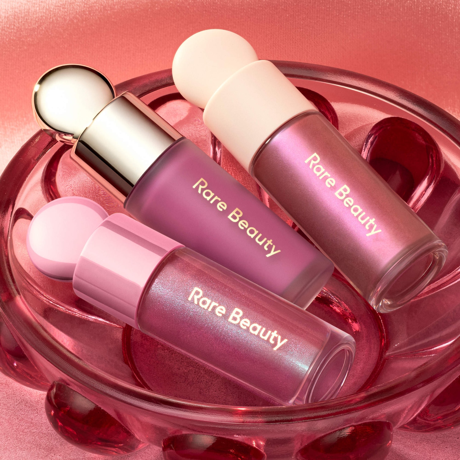 Violet Faves Mini Cheek and Lip Trio Makeup Gift Set - Rare Beauty