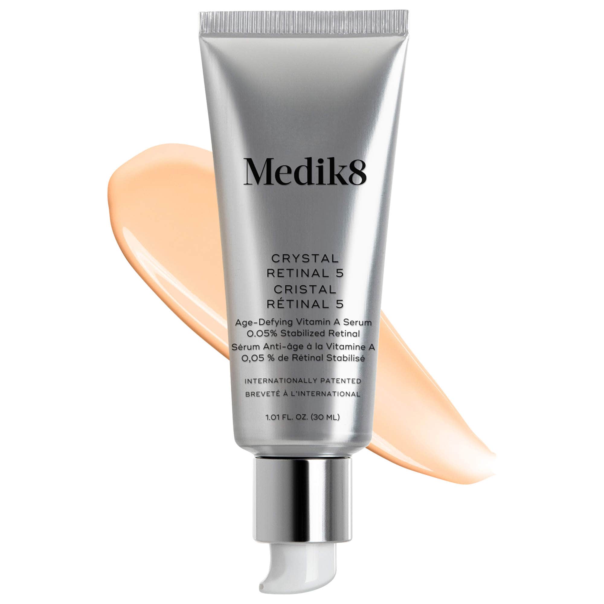 Medik8 Crystal Retinal Age-Defying Vitamin A Night Serum for Wrinkles Crystal Retinal 5 1.0 oz/30 ml