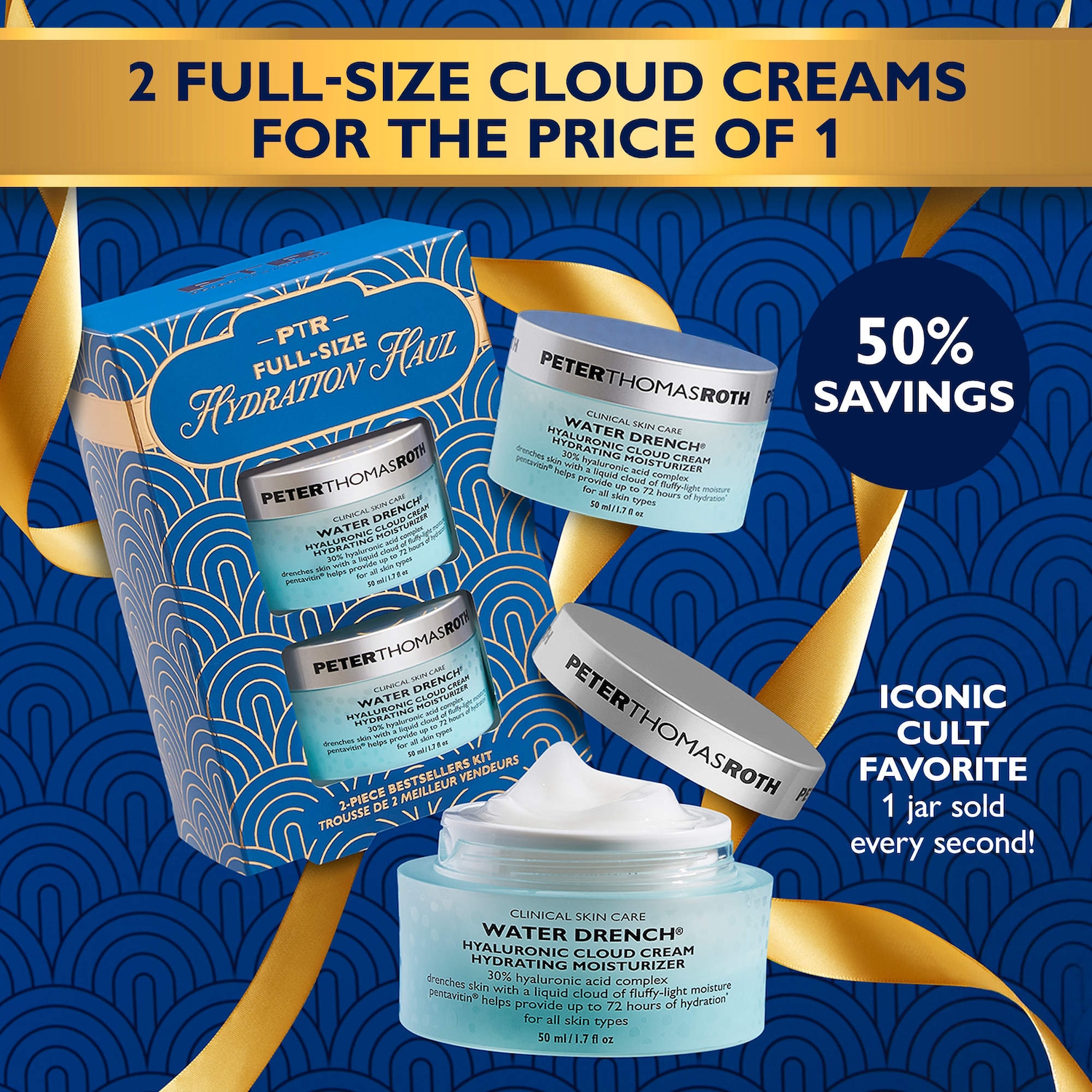 Water Drench® Hyaluronic Cloud Cream Hydrating Refillable Moisturizer