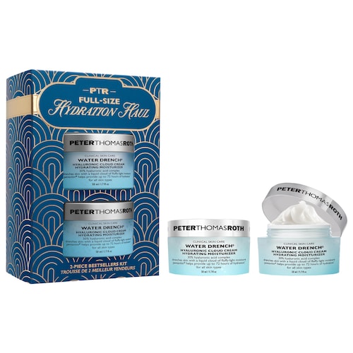 Full-Size Hydration Haul 2-Piece Skincare Gift Set with Hyaluronic Acid Moisturizers for All Skin Types