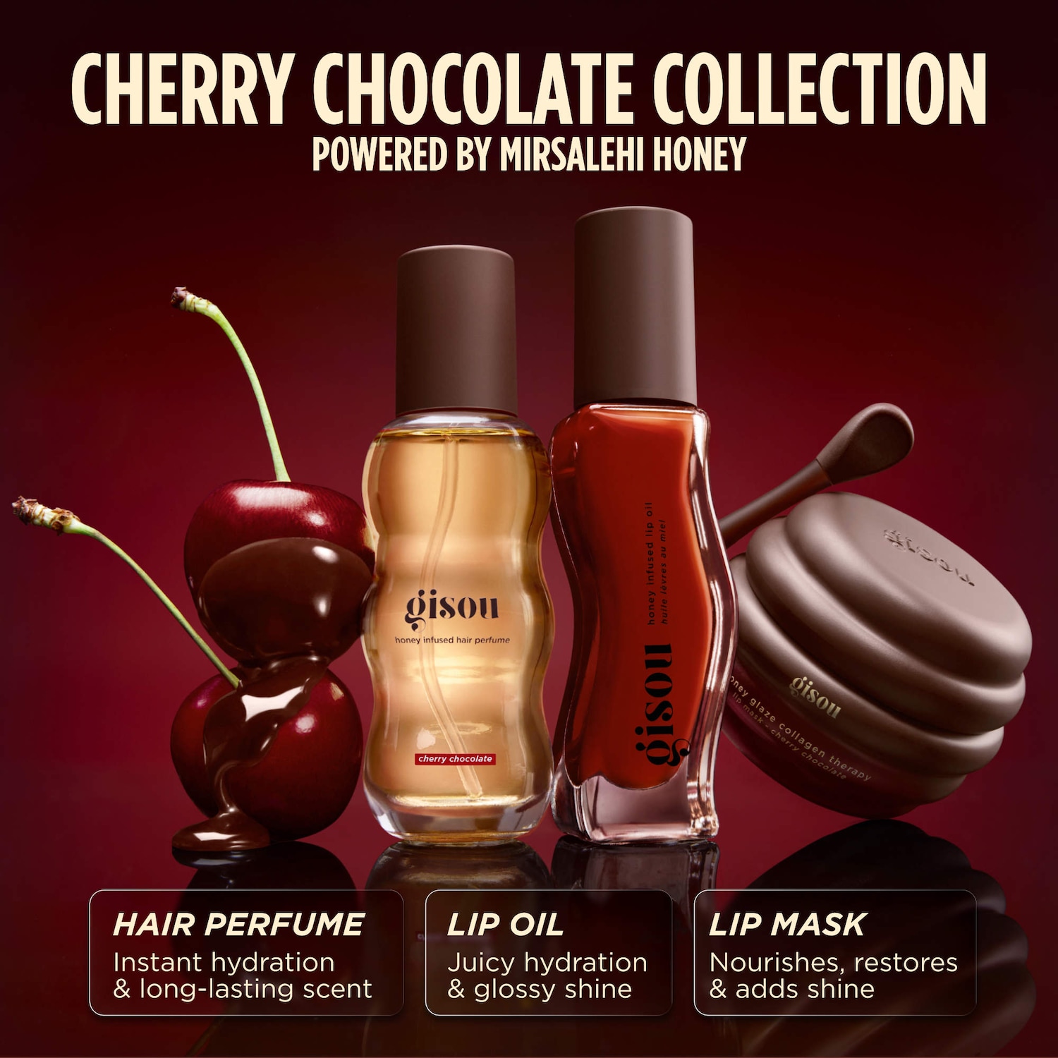Honey Infused Hydrating Lip Oil - Gisou | Sephora