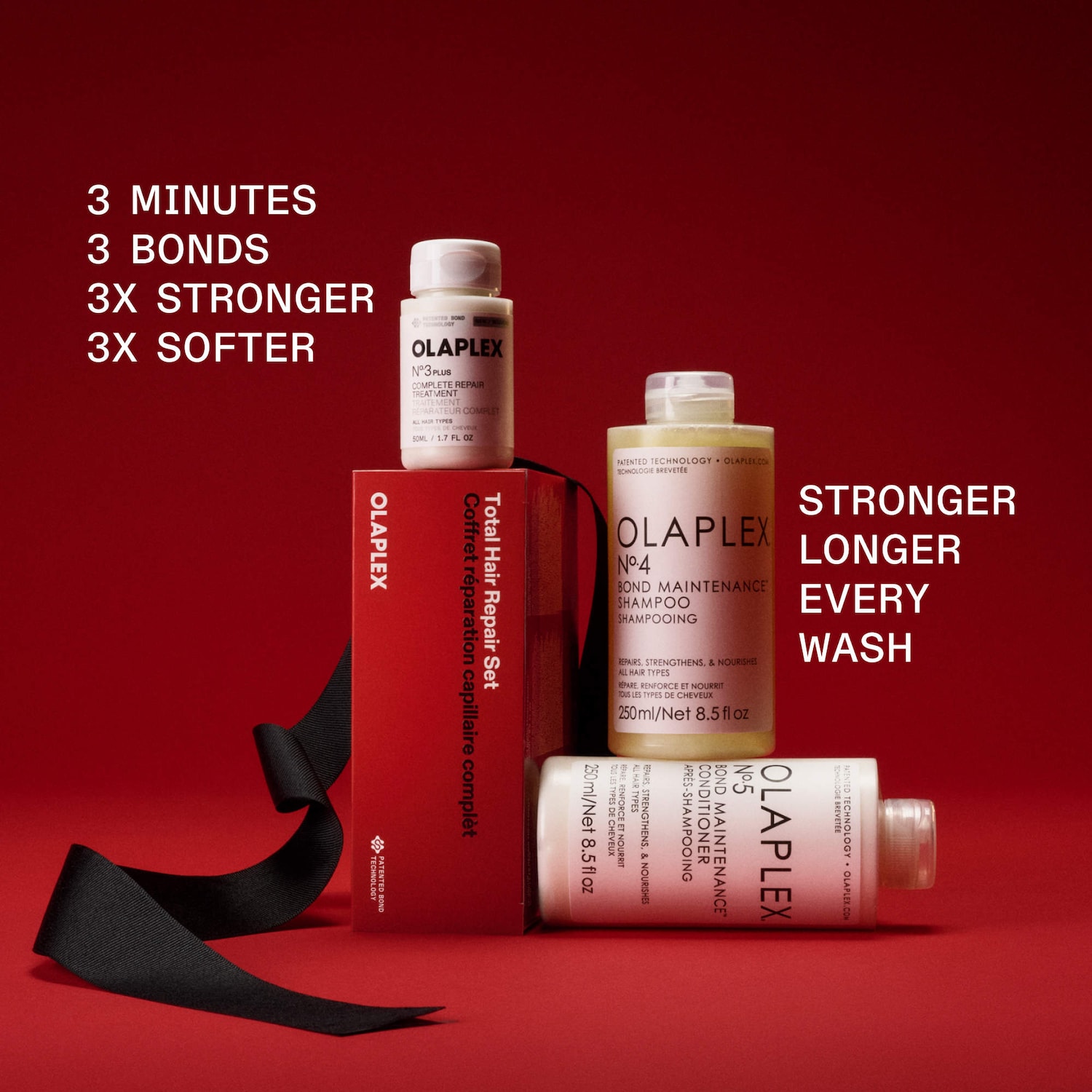 Total Hair Repair Pre-Shampoo Treatment, Shampoo & Conditioner
