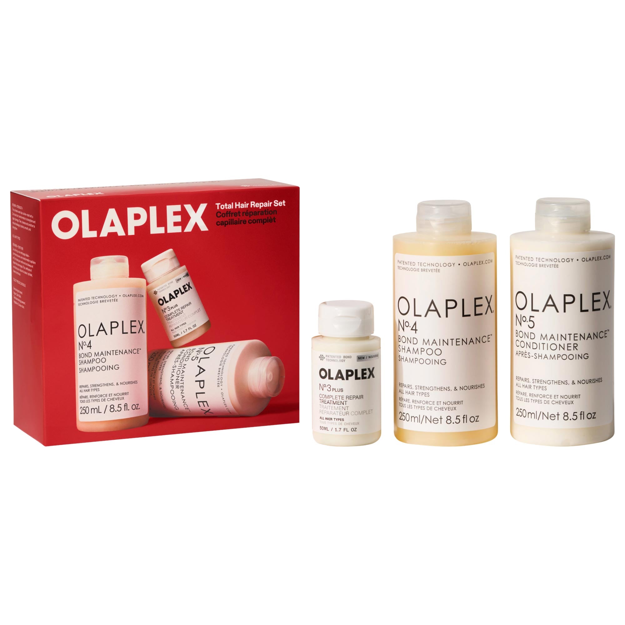 Total Hair Repair Pre-Shampoo Treatment, Shampoo & Conditioner