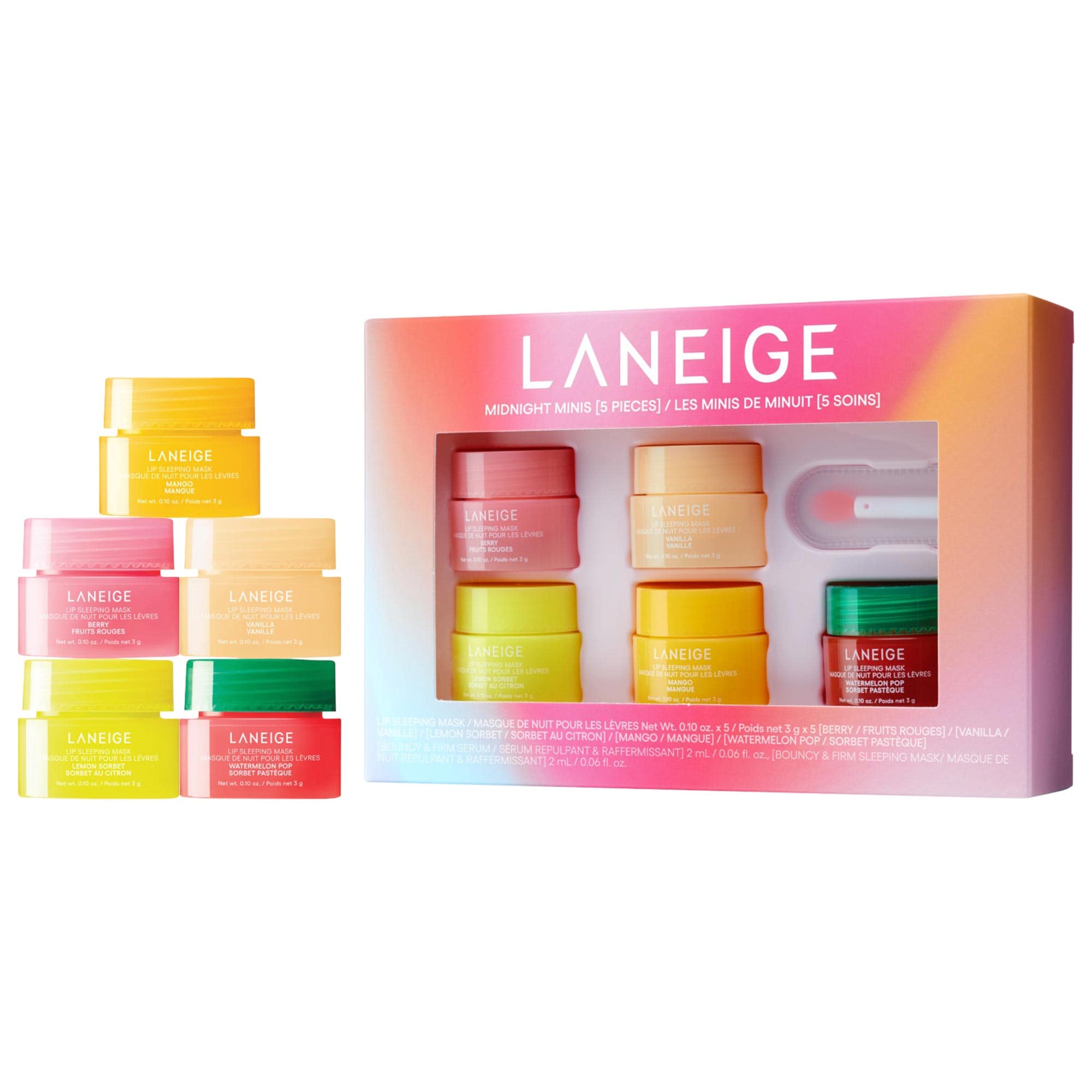 Midnight Minis Hydrating Lip Sleeping Mask Treatment 5 pc. Gift
